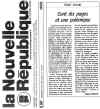 article de la N.R. du 16 avril 2004 (98551 octets)